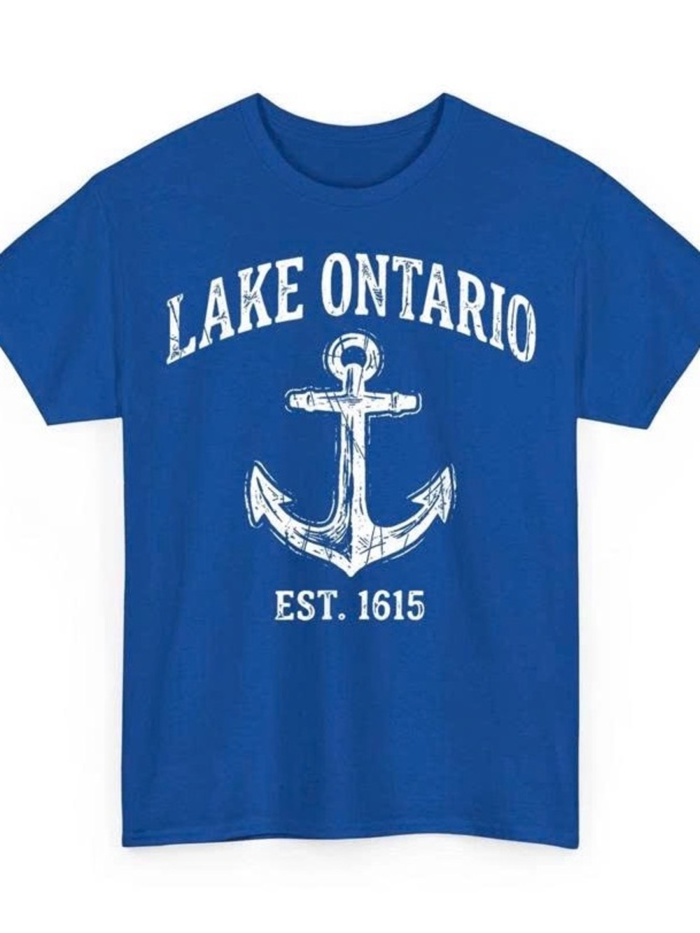 Royal Blue Lake Ontario Anchor T-Shirt